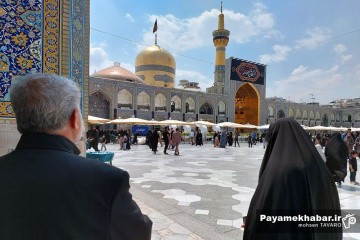 حال و هوای حرم مطهر رضوی در ایام دهه اول محرم