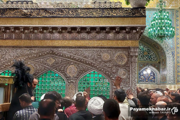 حال و هوای حرم مطهر رضوی در ایام دهه اول محرم