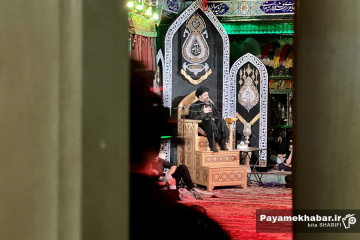 مراسم عزاداری شب عاشورا در حسینیه سادات درکه