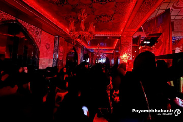 مراسم عزاداری شب عاشورا در حسینیه سادات درکه