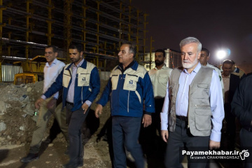 نوزدهمین بازدید شبانه از پروژه های در حال احداث شهر شیراز
