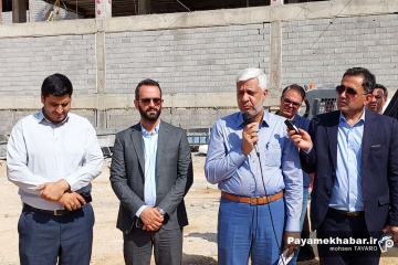 کلنگ زنی 2 باب مدرسه در پروژه نهضت ملی مسکن صدرا