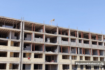کلنگ زنی 2 باب مدرسه در پروژه نهضت ملی مسکن صدرا