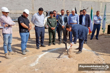 کلنگ زنی 2 باب مدرسه در پروژه نهضت ملی مسکن صدرا