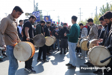 تشییع و خاکسپاری شهید گمنام در بوستان ارغوان شیراز