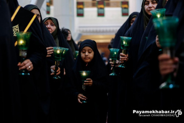 لاله گردانی و تشییع نمادین شام شهادت حضرت زهرا (س)