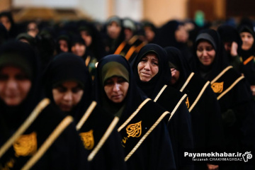لاله گردانی و تشییع نمادین شام شهادت حضرت زهرا (س)