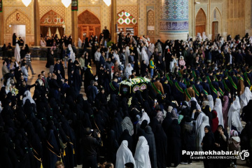 لاله گردانی و تشییع نمادین شام شهادت حضرت زهرا (س)