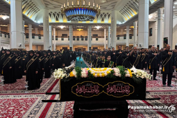 لاله گردانی و تشییع نمادین شام شهادت حضرت زهرا (س)