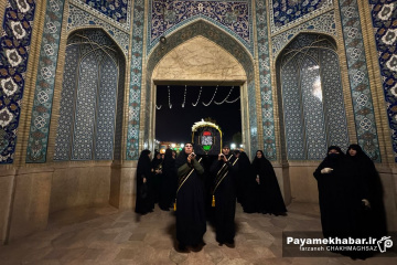 لاله گردانی و تشییع نمادین شام شهادت حضرت زهرا (س)
