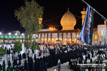 لاله گردانی و تشییع نمادین شام شهادت حضرت زهرا (س)