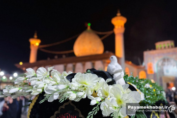 لاله گردانی و تشییع نمادین شام شهادت حضرت زهرا (س)