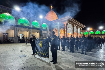 لاله گردانی و تشییع نمادین شام شهادت حضرت زهرا (س)