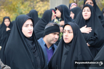 تشییع و خاکسپاری شهید گمنام در بوستان نماز شیراز