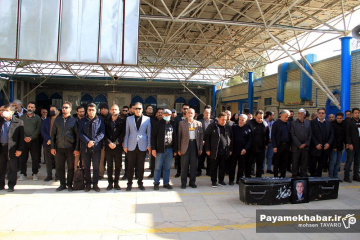مراسم تشییع پیکر مرحوم مرتضی دهداری، عکاس پیشکسوت خبری دوران دفاع مقدس