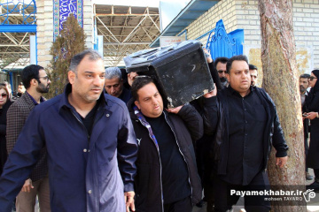 مراسم تشییع پیکر مرحوم مرتضی دهداری، عکاس پیشکسوت خبری دوران دفاع مقدس