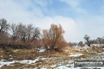 طبیعت برفی روستای زرجه بستان قزوین