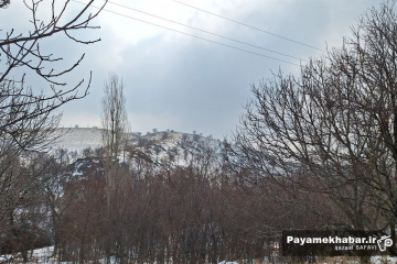 طبیعت برفی روستای زرجه بستان قزوین