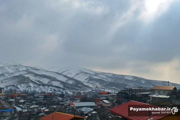 طبیعت برفی روستای زرجه بستان قزوین