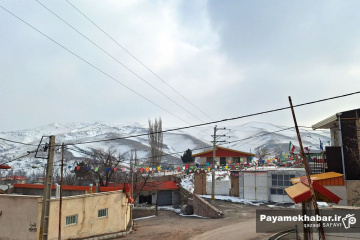 طبیعت برفی روستای زرجه بستان قزوین