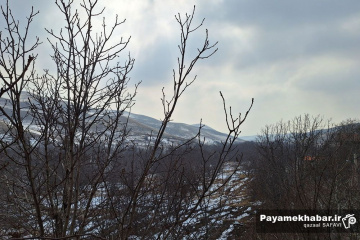طبیعت برفی روستای زرجه بستان قزوین