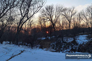 طبیعت برفی روستای زرجه بستان قزوین