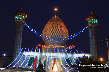 حرم مطهر حضرت سید علاالدین حسین (ع) در ایام اعیاد شعبانیه