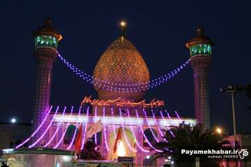 حرم مطهر حضرت سید علاالدین حسین (ع) در ایام اعیاد شعبانیه