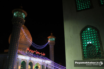 حرم مطهر حضرت سید علاالدین حسین (ع) در ایام اعیاد شعبانیه