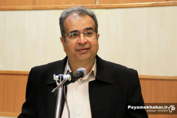 مراسم قرعه کشی مسابقات فوتسال جام رمضان شیراز - اکبر سلطانی، دبیر هیات فوتبال فارس