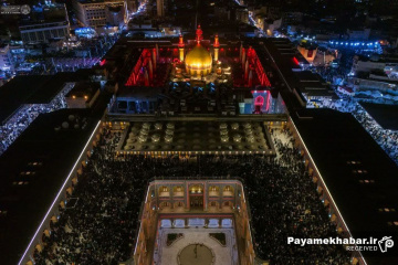 حال و هوای حرم مطهر حضرت امیرالمومنین علی (ع) و مراسم احیا در شب بیست و یکم ماه مبارک رمضان