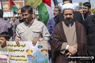 راهپیمایی جهانی روز قدس - شیراز - حجت الاسلام ابراهیم کلانتری