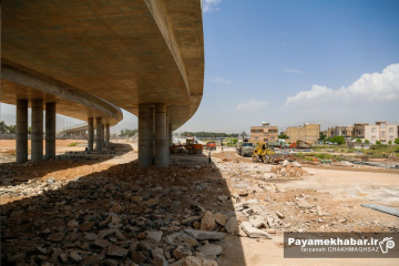 مراحل پایانی احداث تقاطع غیرهمسطح شهدای حرم مطهر حضرت شاهچراغ (ع)