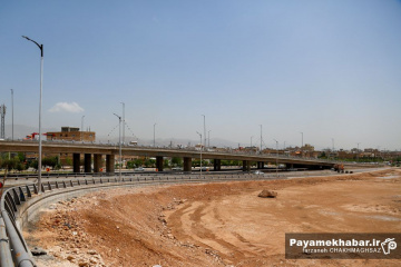 مراحل پایانی احداث تقاطع غیرهمسطح شهدای حرم مطهر حضرت شاهچراغ (ع)