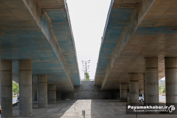 مراحل پایانی احداث تقاطع غیرهمسطح شهدای حرم مطهر حضرت شاهچراغ (ع)