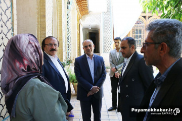 سفر رئیس انجمن آثار و مفاخر کشور به شیراز - بازدید از موزه مشکین فام