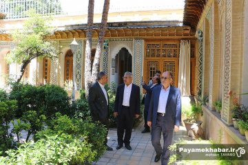 سفر رئیس انجمن آثار و مفاخر کشور به شیراز - بازدید از موزه مشکین فام