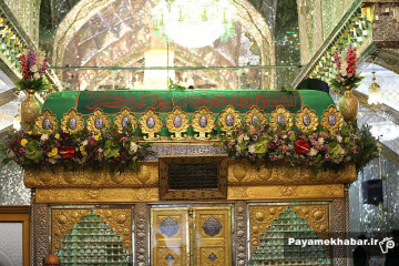گلباران حرم مطهر حضرت سید علاالدین حسین (ع)