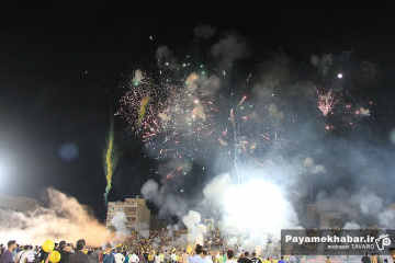 جشن صعود تیم فجر شهید سپاسی شیراز به لیگ برتر