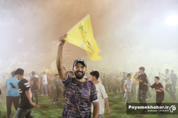 جشن صعود تیم فجر شهید سپاسی شیراز به لیگ برتر