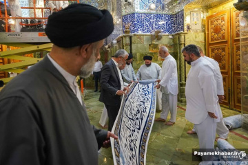 آماده سازی حرم مطهر حضرت امیرالمومنین (ع) در آستانه عید بزرگ غدیرخم