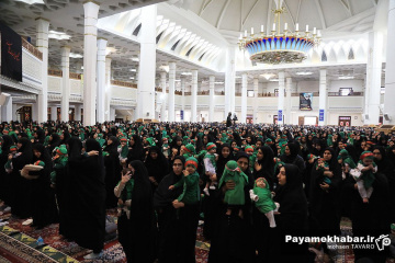 آئین شیرخوارگان حسینی در حرم مطهر حضرت شاهچراغ (ع)