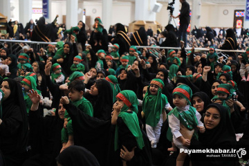 آئین شیرخوارگان حسینی در حرم مطهر حضرت شاهچراغ (ع)
