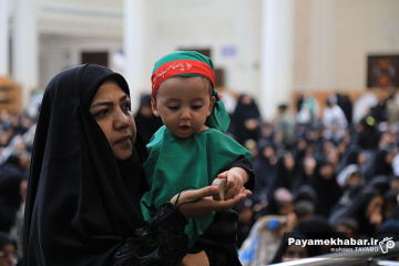 آئین شیرخوارگان حسینی در حرم مطهر حضرت شاهچراغ (ع)