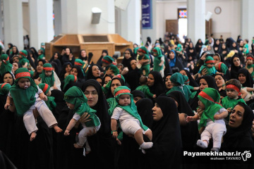 آئین شیرخوارگان حسینی در حرم مطهر حضرت شاهچراغ (ع)