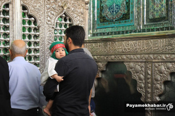 آئین شیرخوارگان حسینی در حرم مطهر حضرت شاهچراغ (ع)