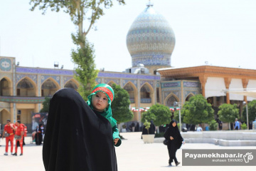 آئین شیرخوارگان حسینی در حرم مطهر حضرت شاهچراغ (ع)