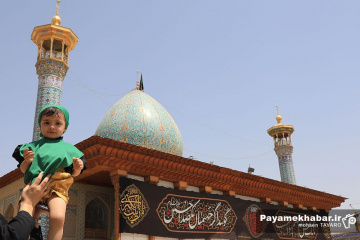 آئین شیرخوارگان حسینی در حرم مطهر حضرت شاهچراغ (ع)