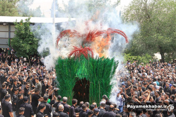 خیمه سوزی روز عاشورای حسینی در محله قصردشت شیراز