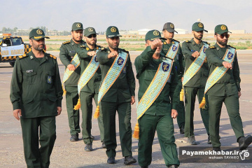مراسم استقبال از پیکر سردار شهید غیب پرور